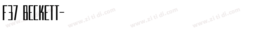 F37 Beckett字体转换